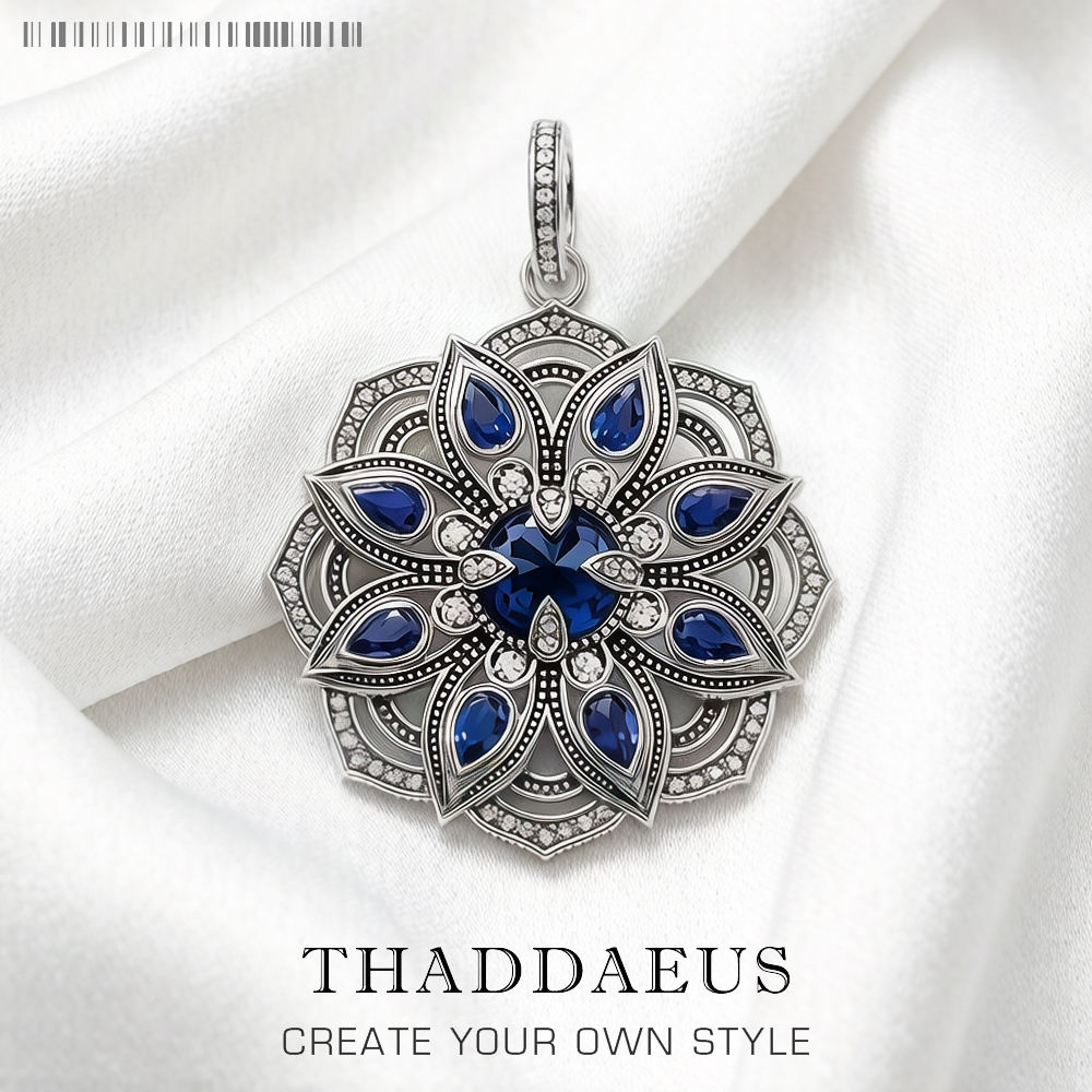 Vintage Fashion Jewelry Brands - Pendant Blue Lotus Flower,Brand New Fashion