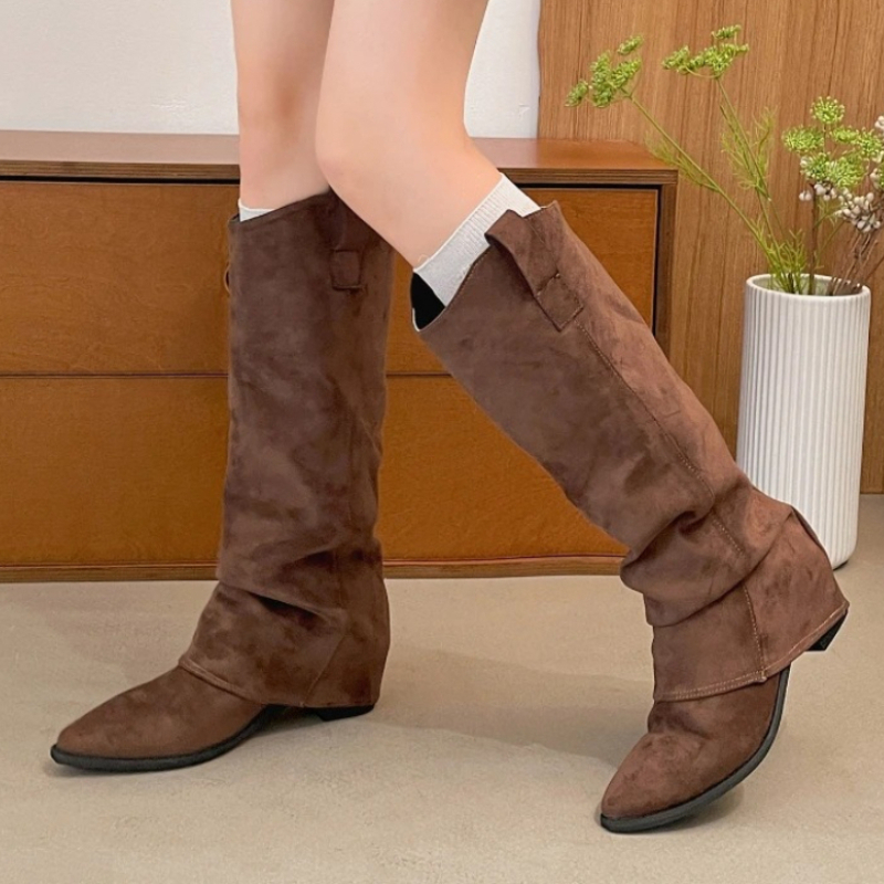 Vintage Fashion Rome - Autumn Winter Vintage Thick Heel Woman
