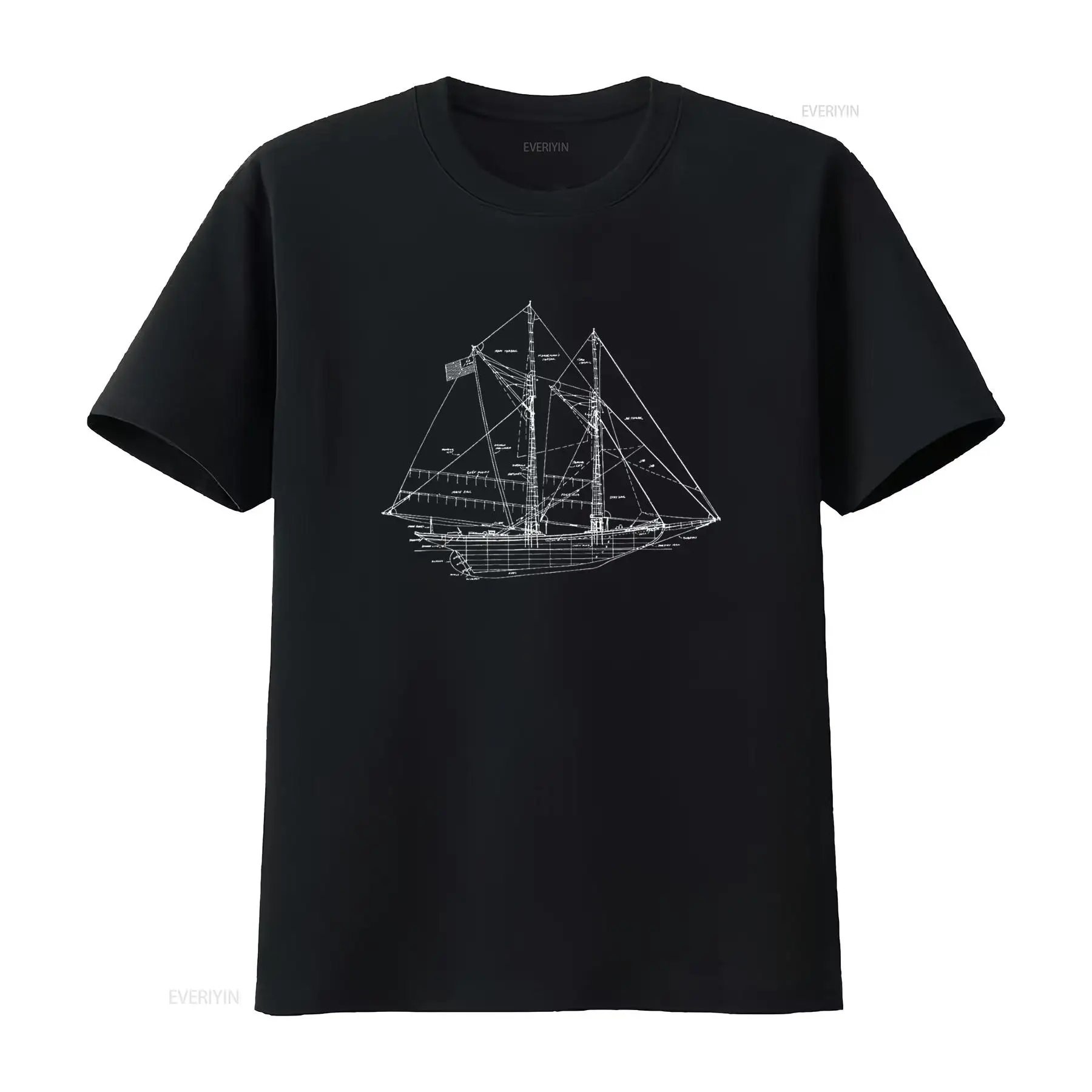Sailing Vintage Blueprint Sail - Vintage Yacht Fashion ulasan dan harga