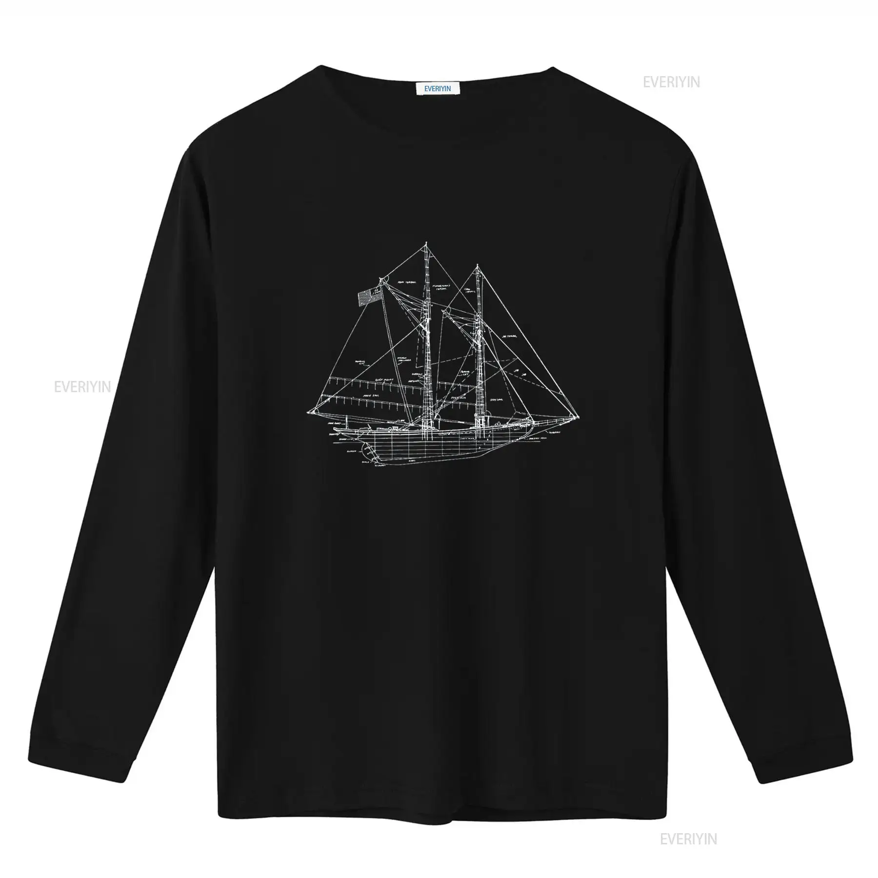 Sailing Vintage Blueprint Sail - Vintage Yacht Fashion ulasan dan harga