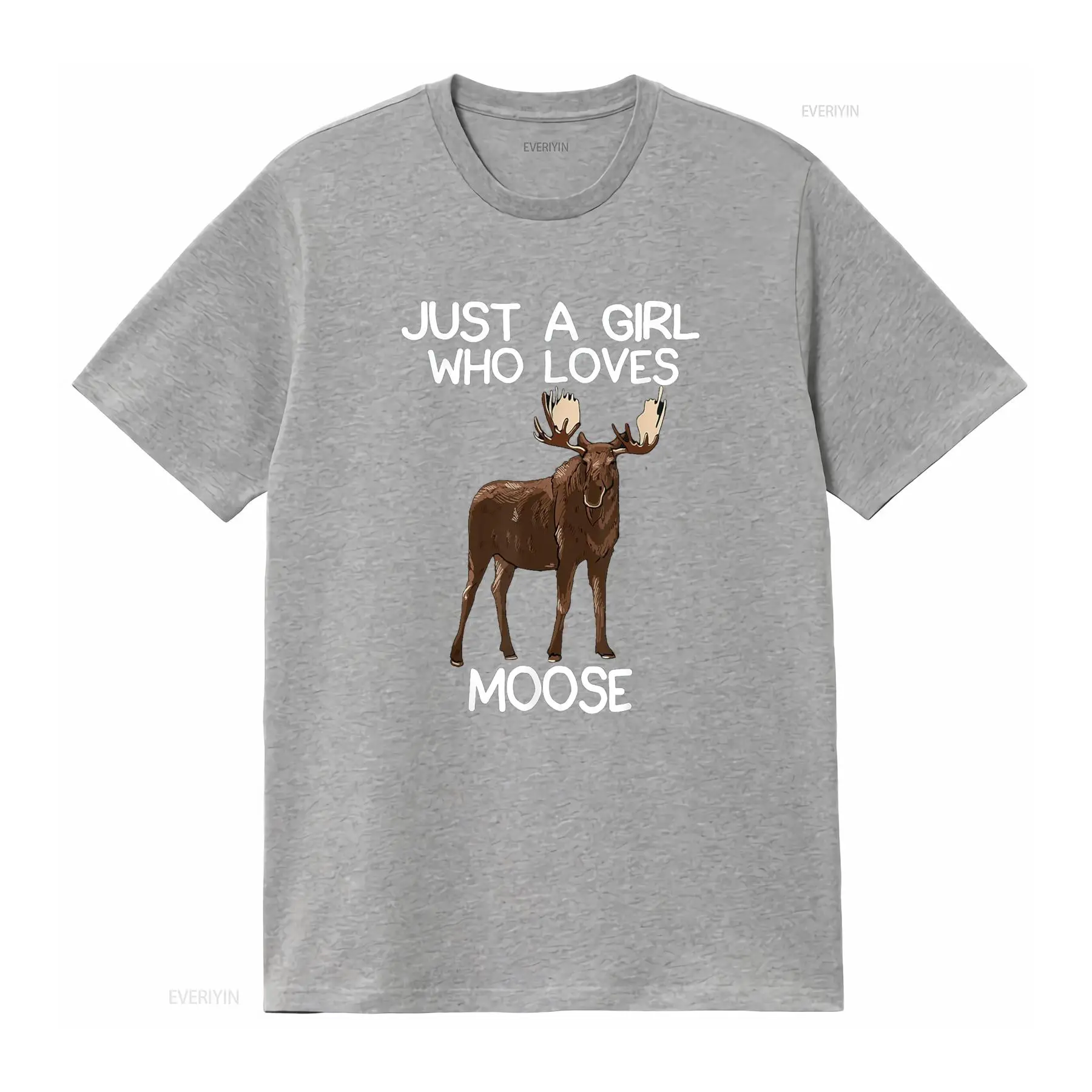 Just A Girl Who Loves Moose Fu - Vintage Fashion Quotes Short ulasan dan harga
