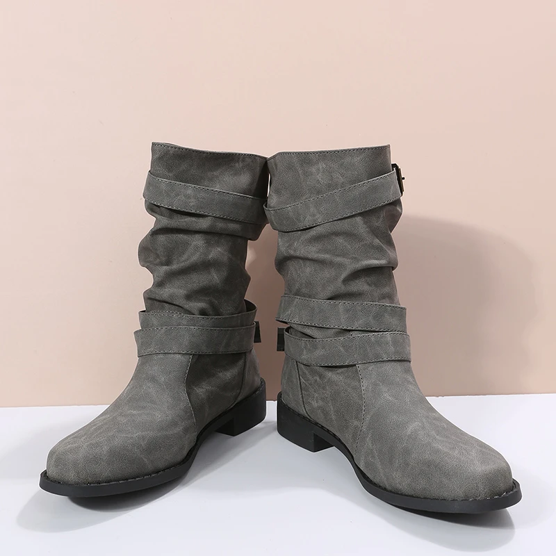 Women's Single Boots New Vinta - Vintage Fashion Rome ulasan dan harga
