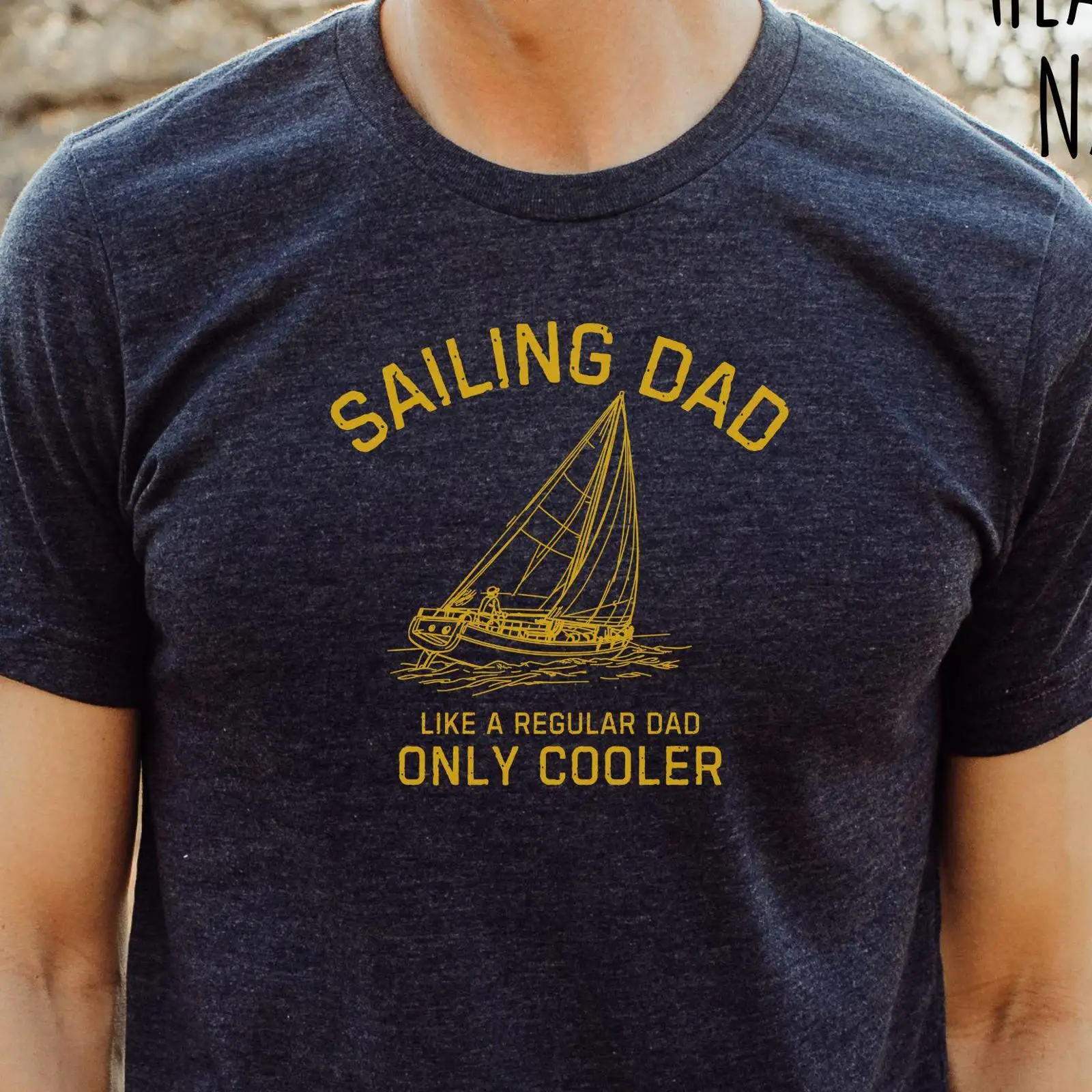 Sailing Dad T Shirt Funny Sail - Vintage Yacht Fashion ulasan dan harga