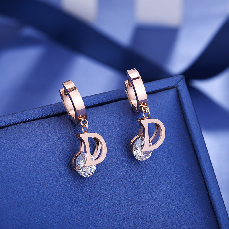 Vintage Luxury Letter D Crysta - Vintage Fashion Jewelry Brands ulasan dan harga