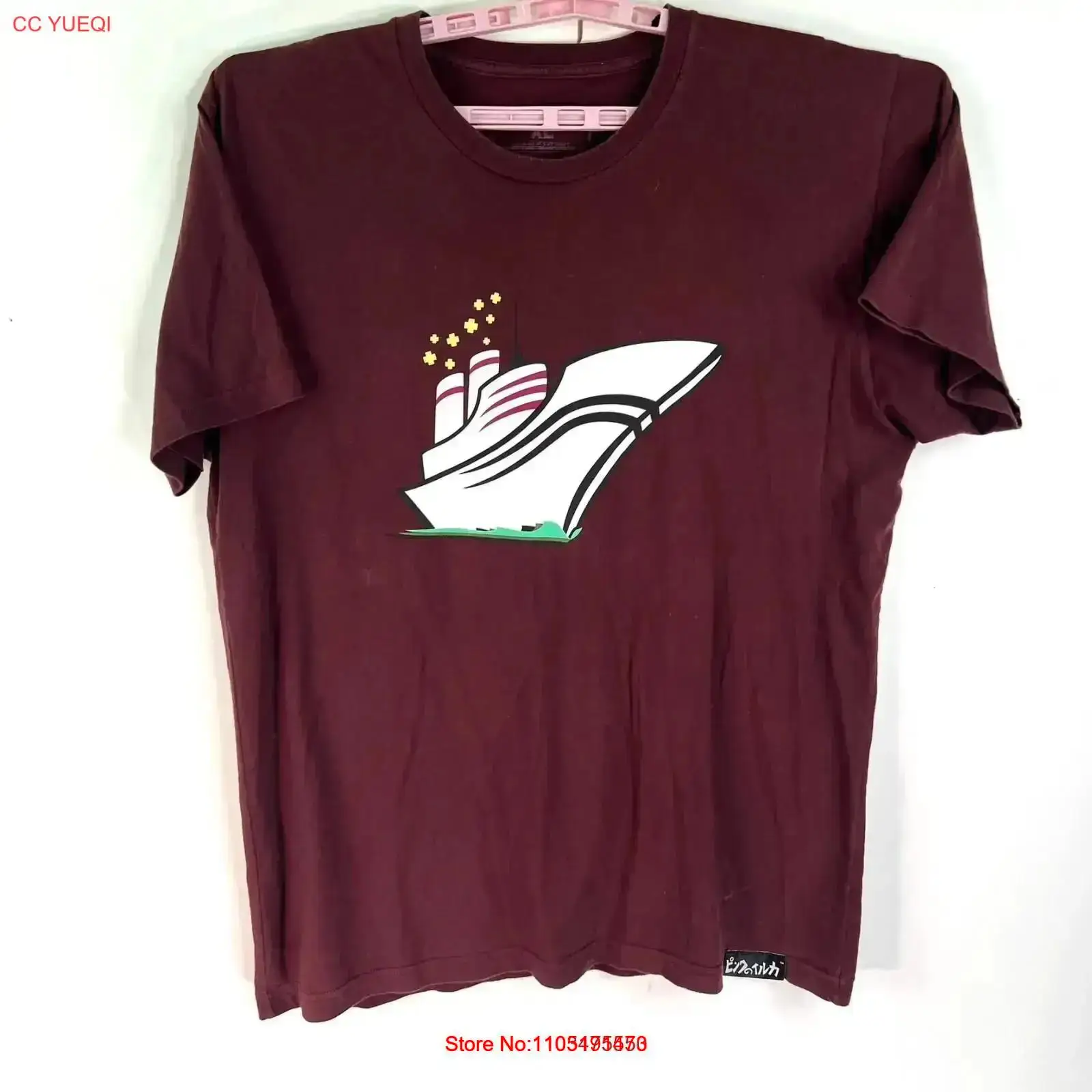 Pink Dolphin T Shirt Men's XL  - Vintage Yacht Fashion ulasan dan harga