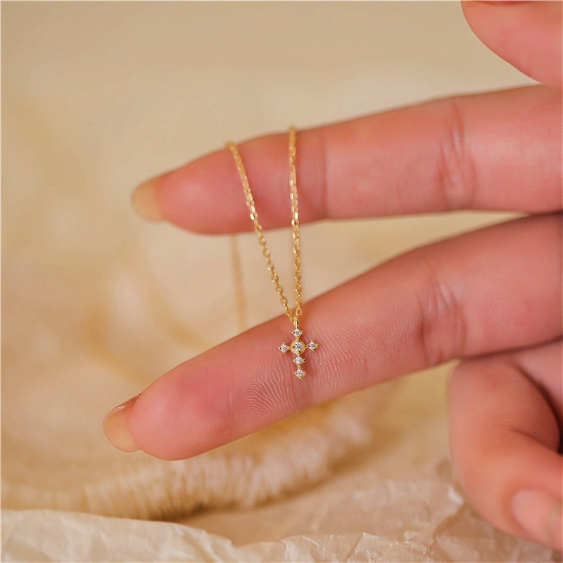 S925 Sterling Silver Cross Zir - Vintage Fashion Show ulasan dan harga
