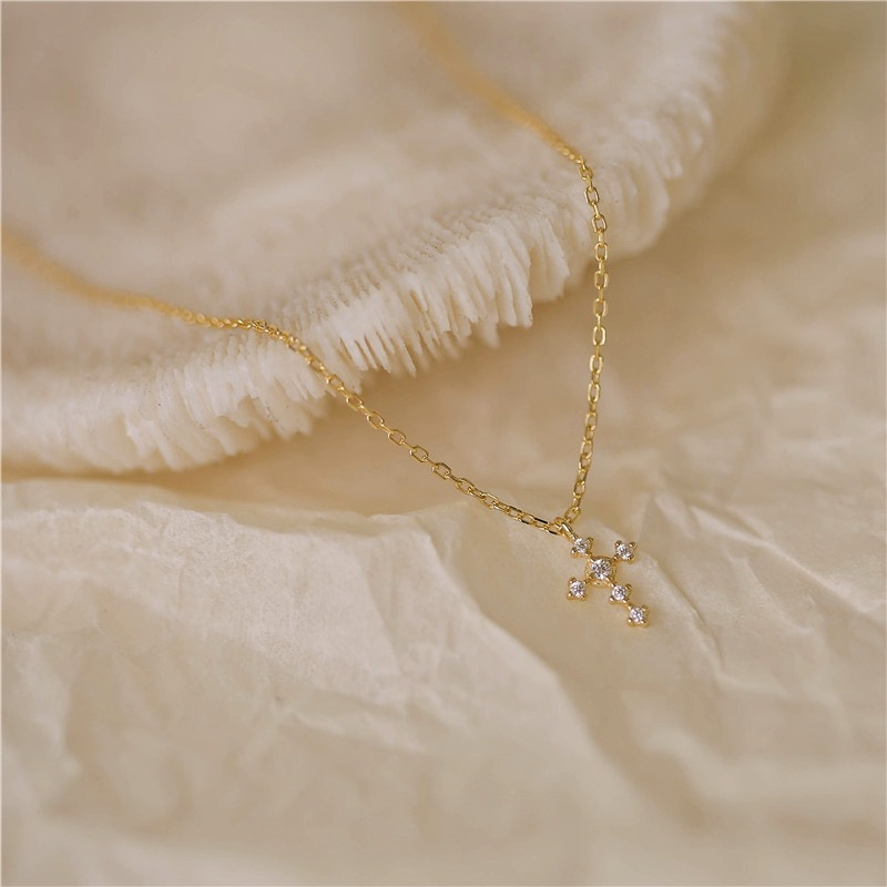 S925 Sterling Silver Cross Zir - Vintage Fashion Show ulasan dan harga