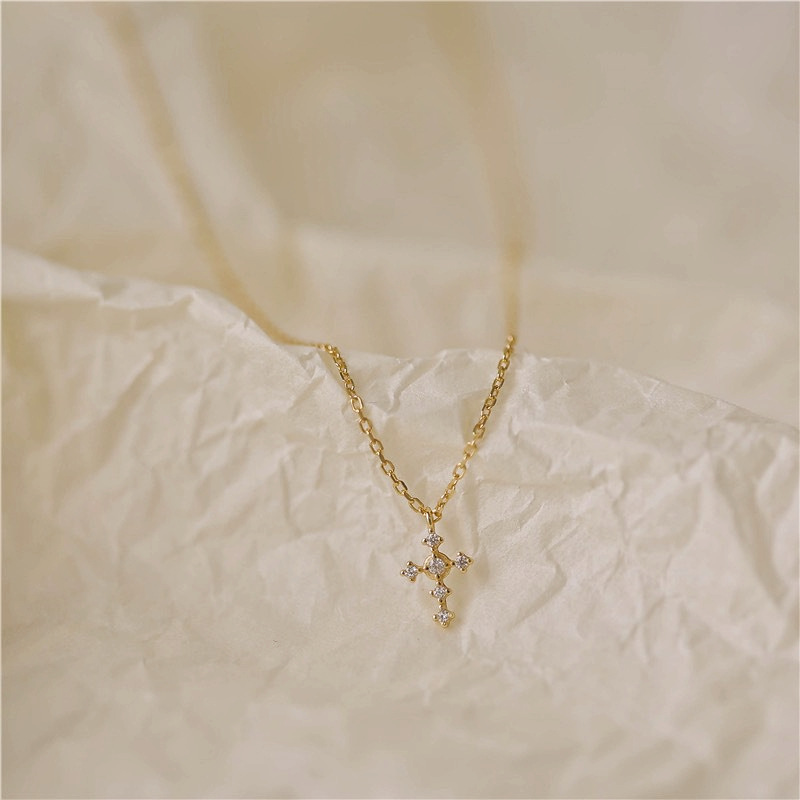 S925 Sterling Silver Cross Zir - Vintage Fashion Show ulasan dan harga