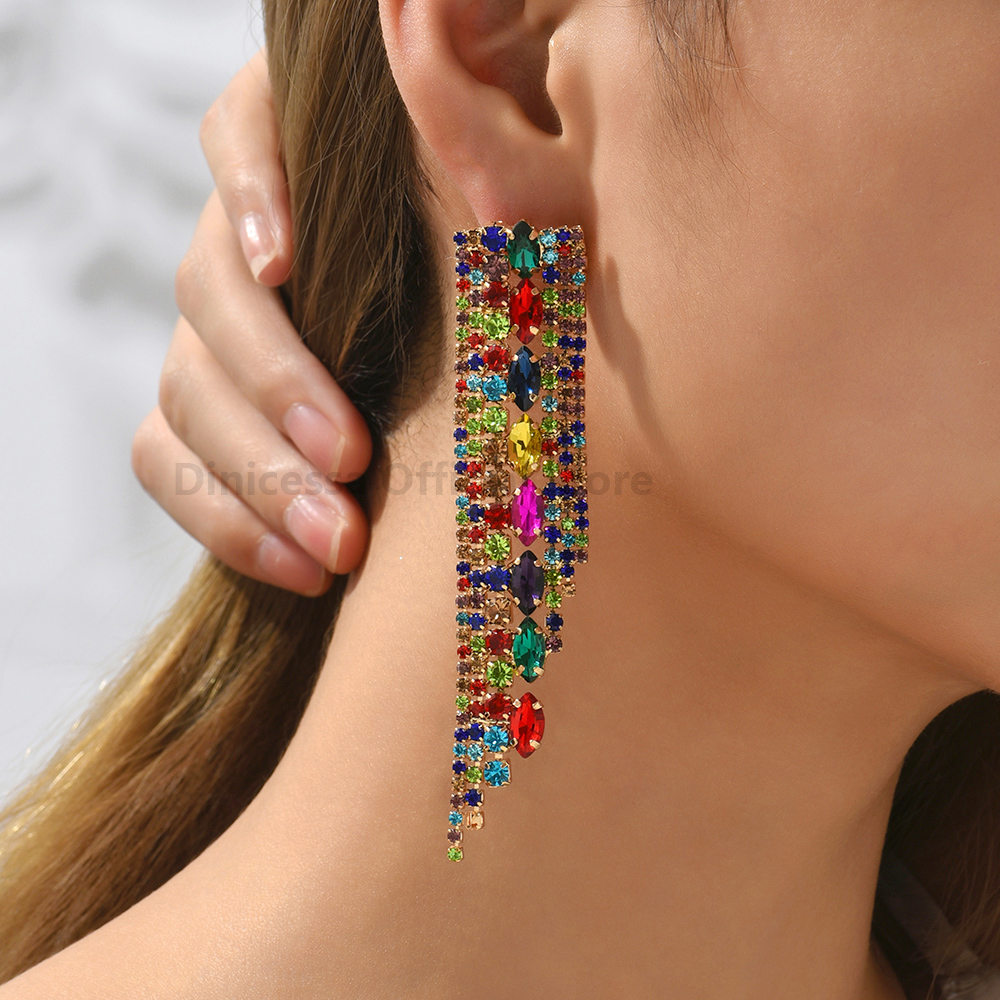 Luxury Brand Geometric Tassel  - Vintage Fashion Jewelry Brands ulasan dan harga