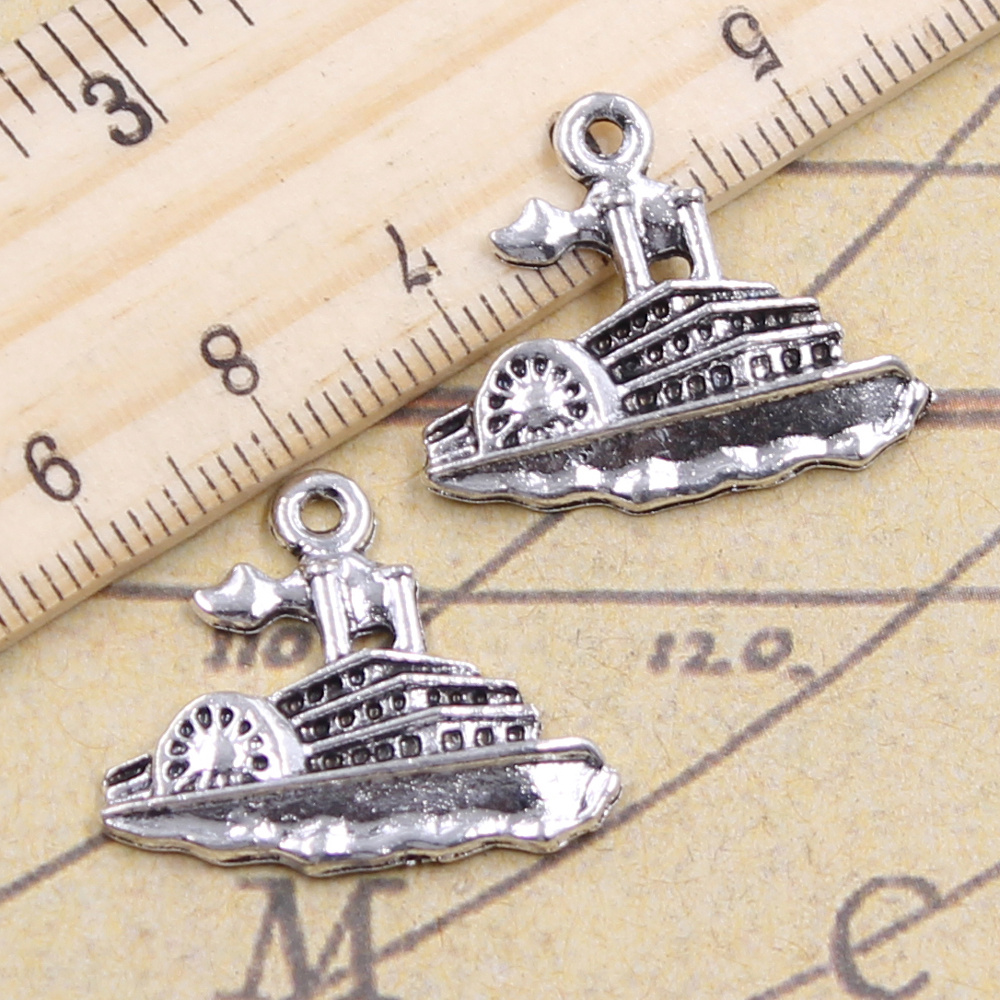 15pcs Charms Speedboat Yacht M - Vintage Yacht Fashion ulasan dan harga