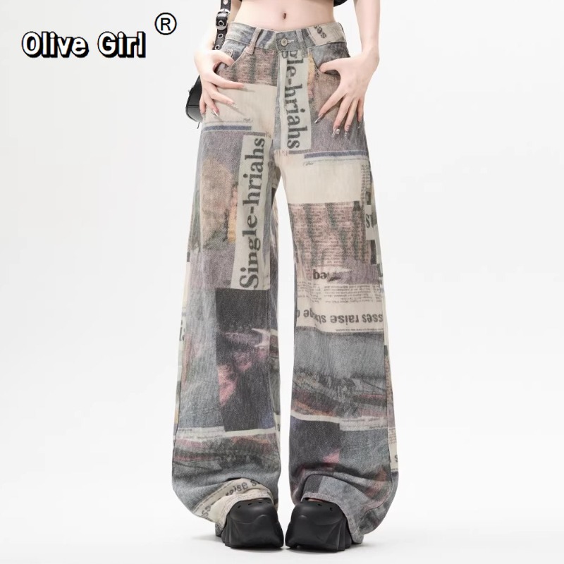 Olivegirl Women's Denim Pants  - Mom Jean High Rise ulasan dan harga