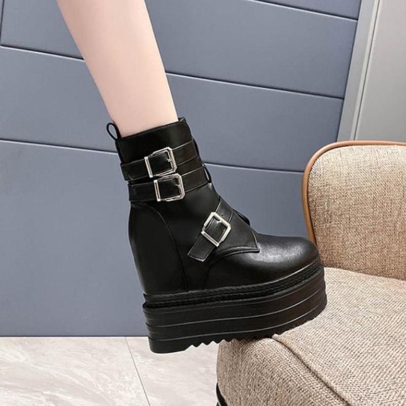 2025 New 13cm PU Women Autumn  - Vintage Fashion Rome ulasan dan harga